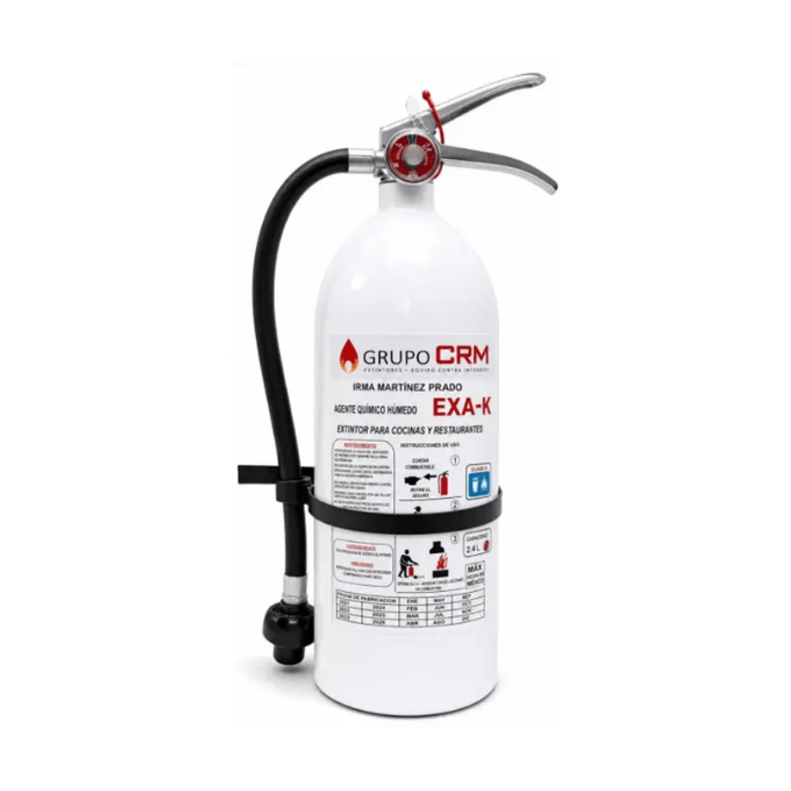 Extintor tipo K para cocinas - 2.4 L — Grupo CRM