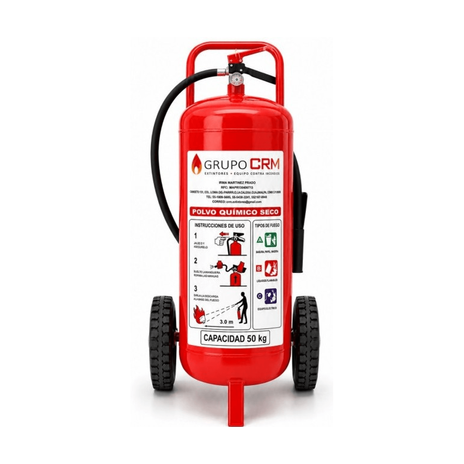 Extintor Unidad móvil de PQS ABC - 50 kg — Grupo CRM
